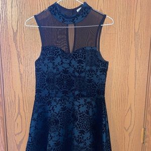 Velvet Detail Dress